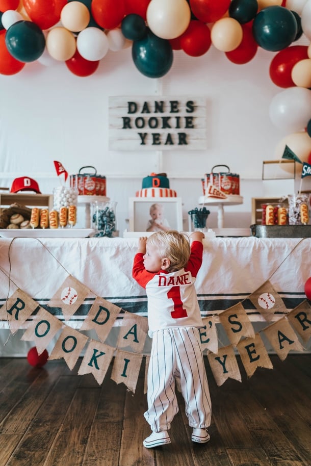 rookie year first birthday party theme