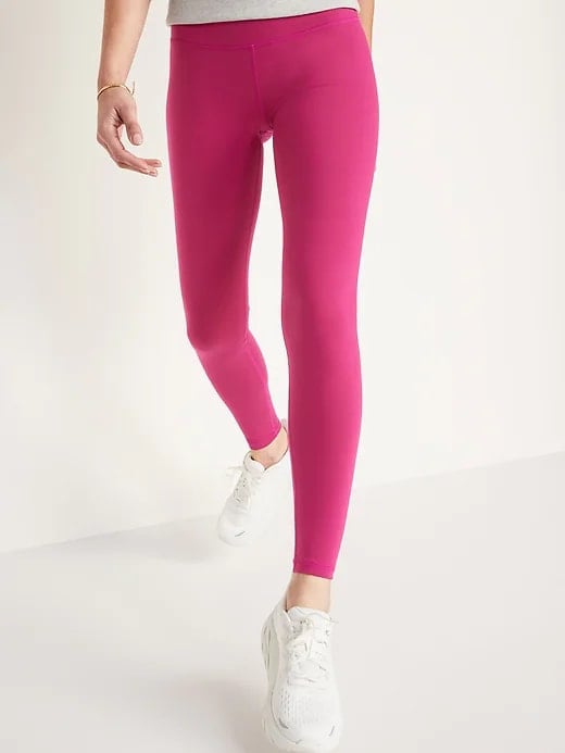 Woman in pink leggings 