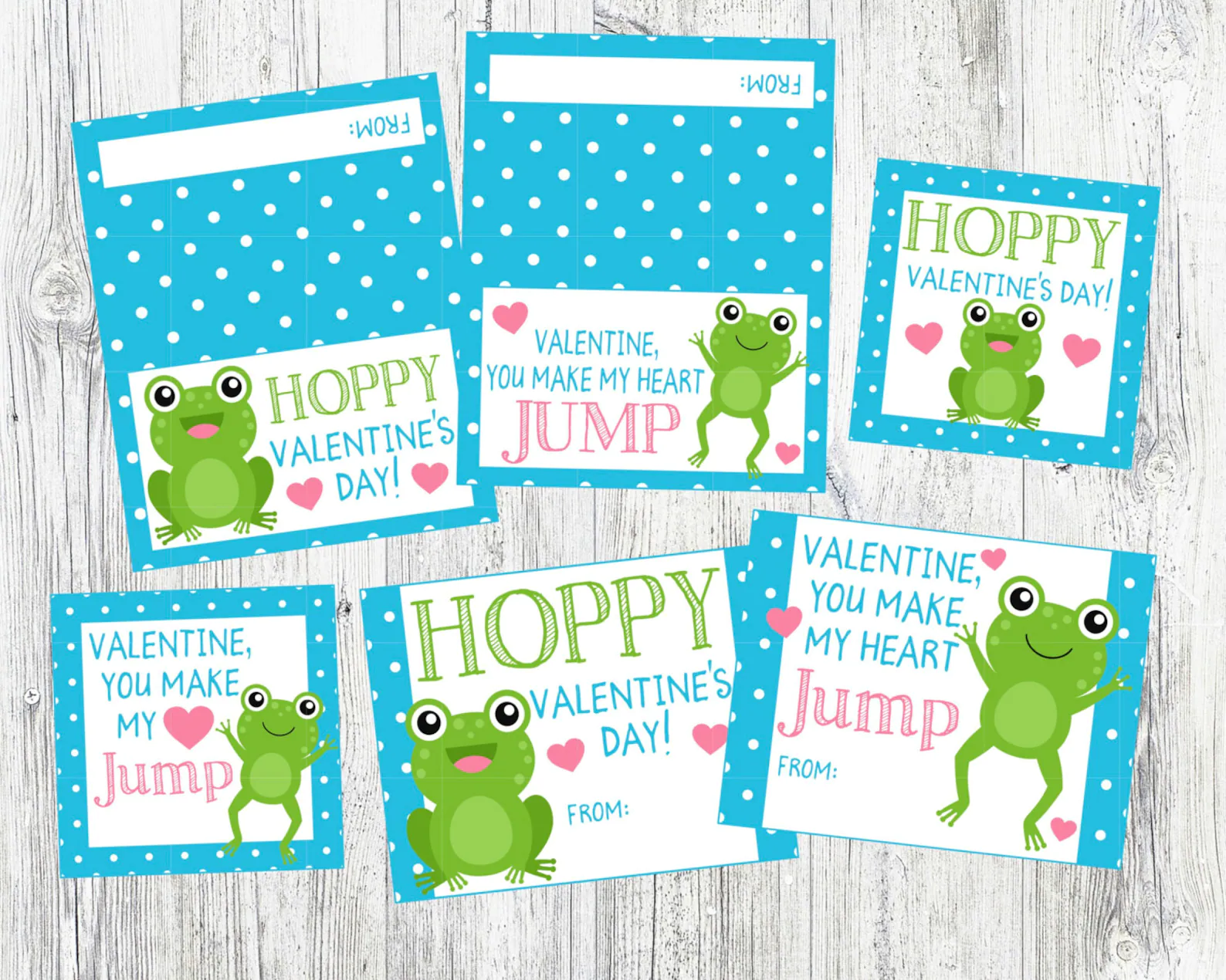 Frog Valentine cards 