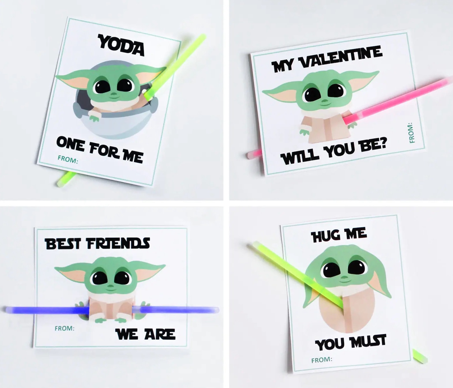 Yoda valentine cards