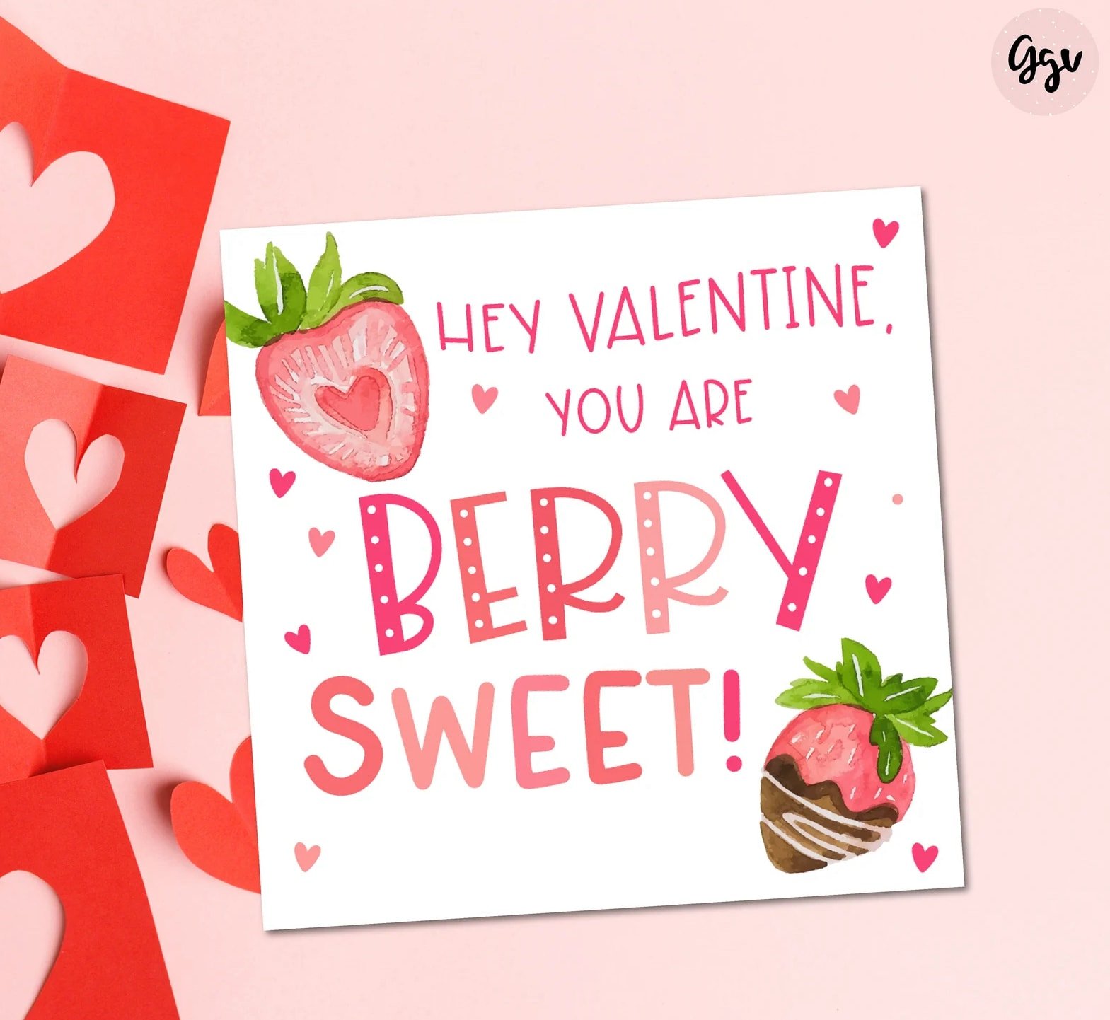 Berry sweet Valentine card 