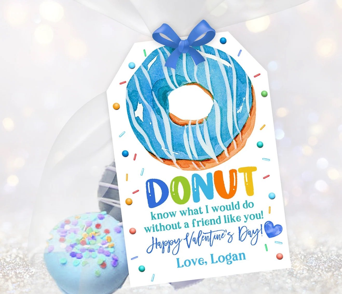 Donut Valentine card