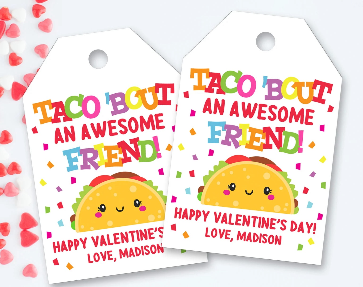 Taco valentine card