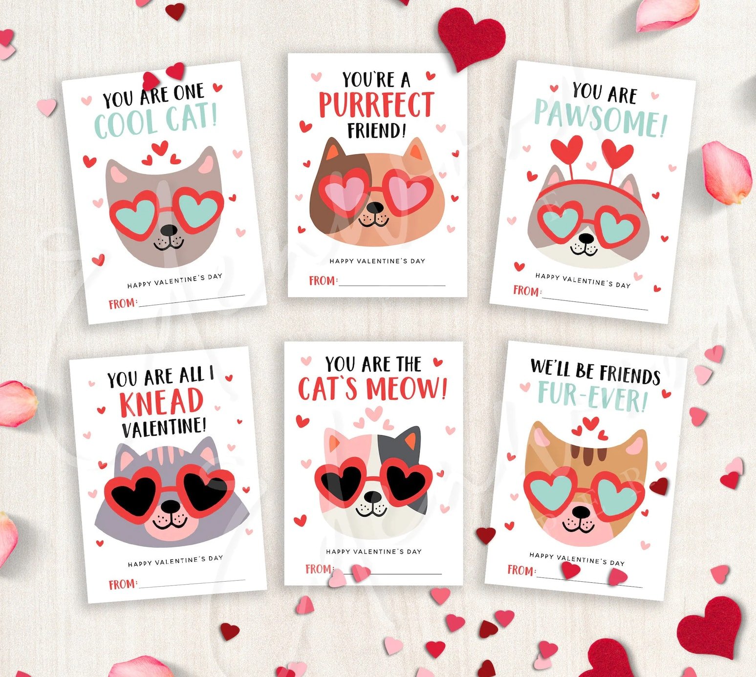 Cat Valentine cards 