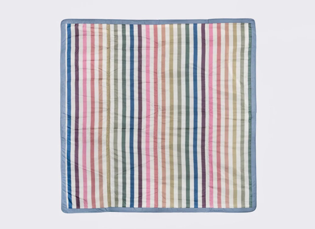 Rainbow stripe outdoor blanket 
