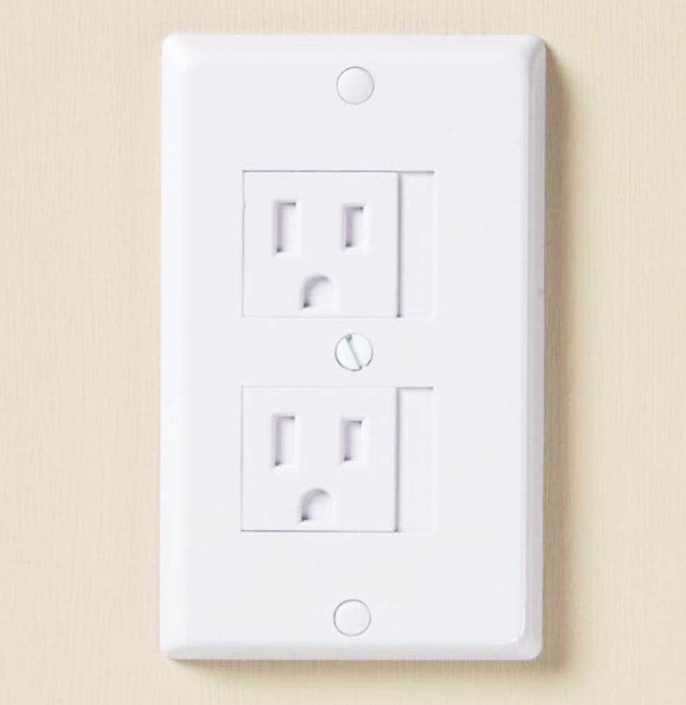 White outlet cover