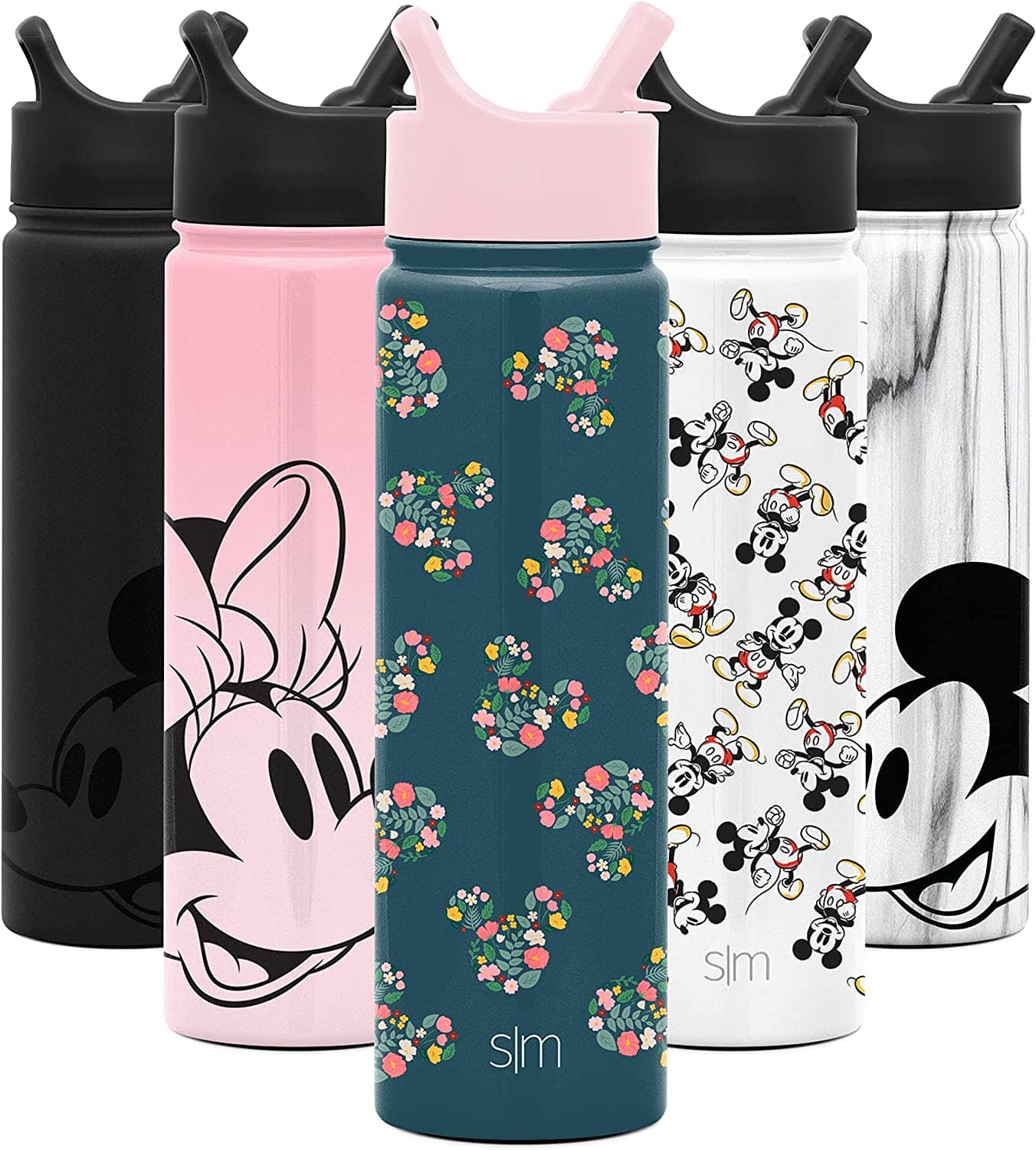 Mickey and Minnie Mouse water bottles 