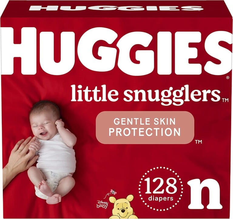 Box of Huggies Little Snugglers diapers