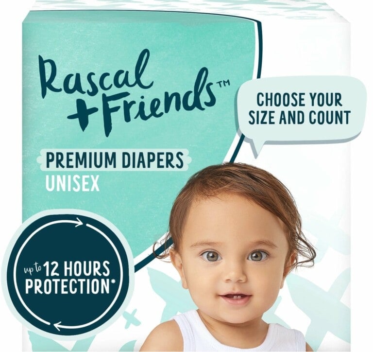 Rascal + Friends box of diapers