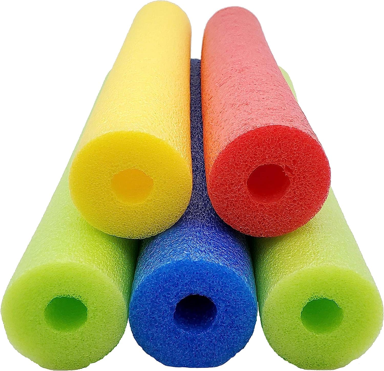 Multi-colored pool noodles 