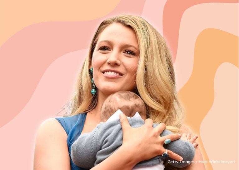Blake Lively holding her baby girl