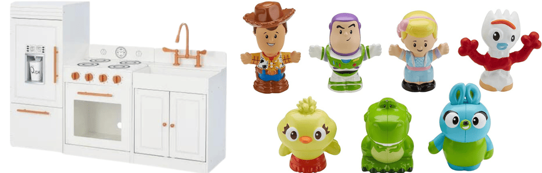 Play kitchen and Little People Toy Story Collection 