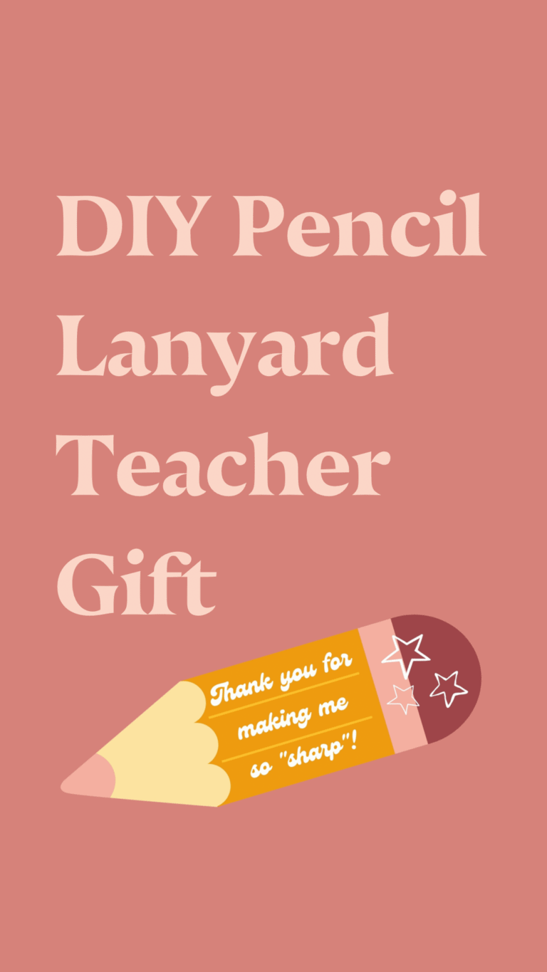 DIY Pencil Lanyard Teacher Gift
