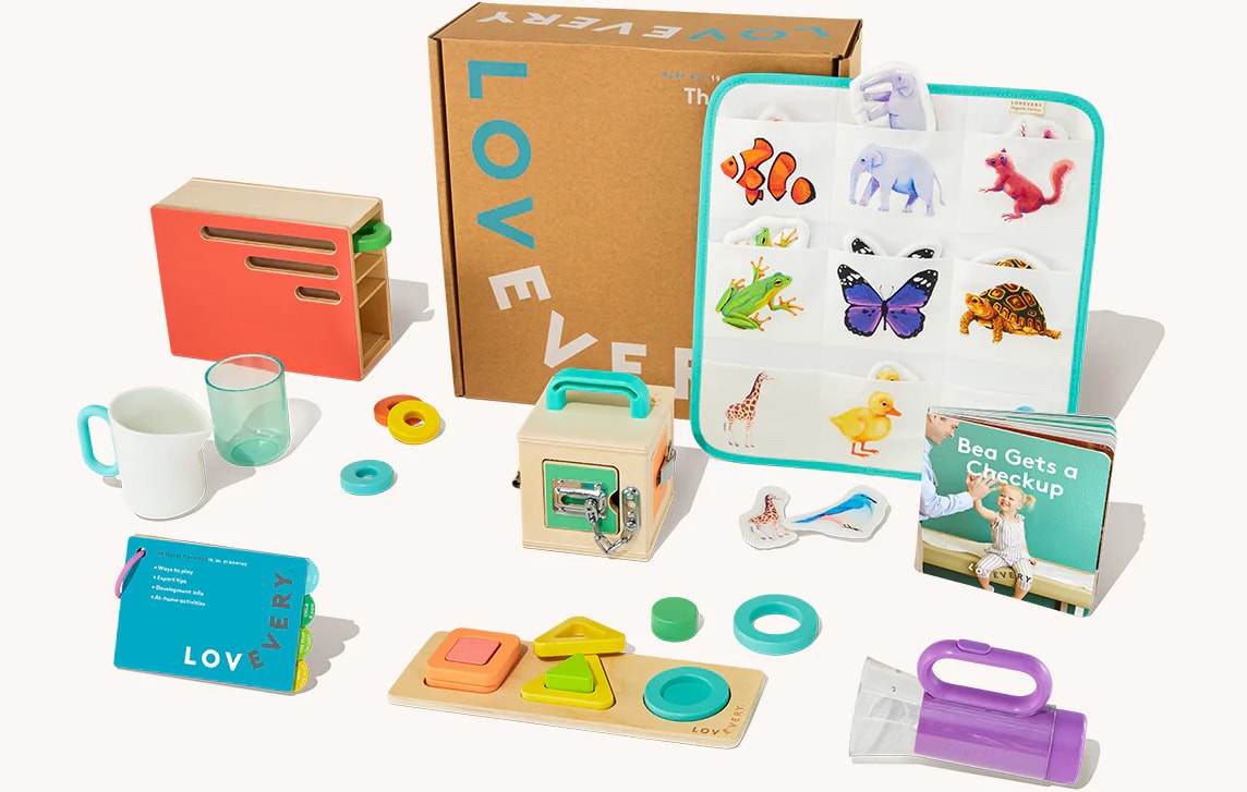 Lovevery kids subscription toy box 
