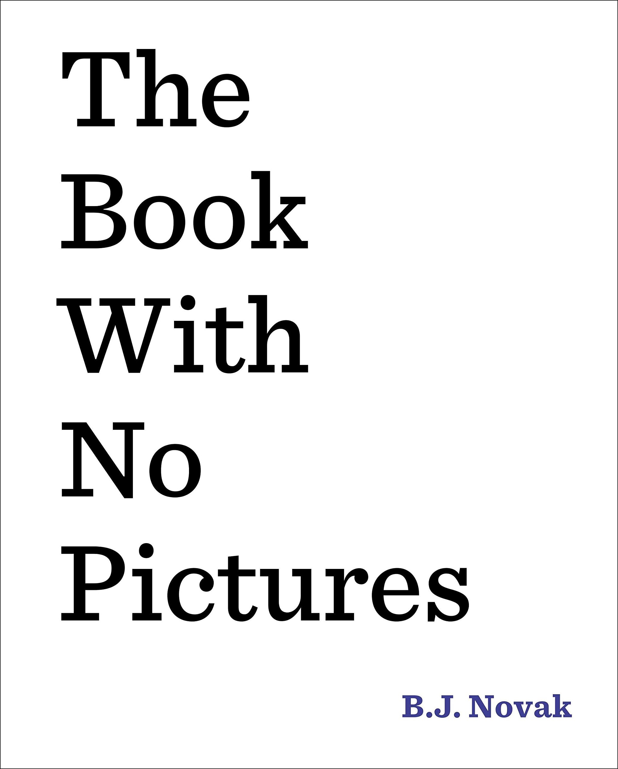 "The Book with No Pictures" Book Cover