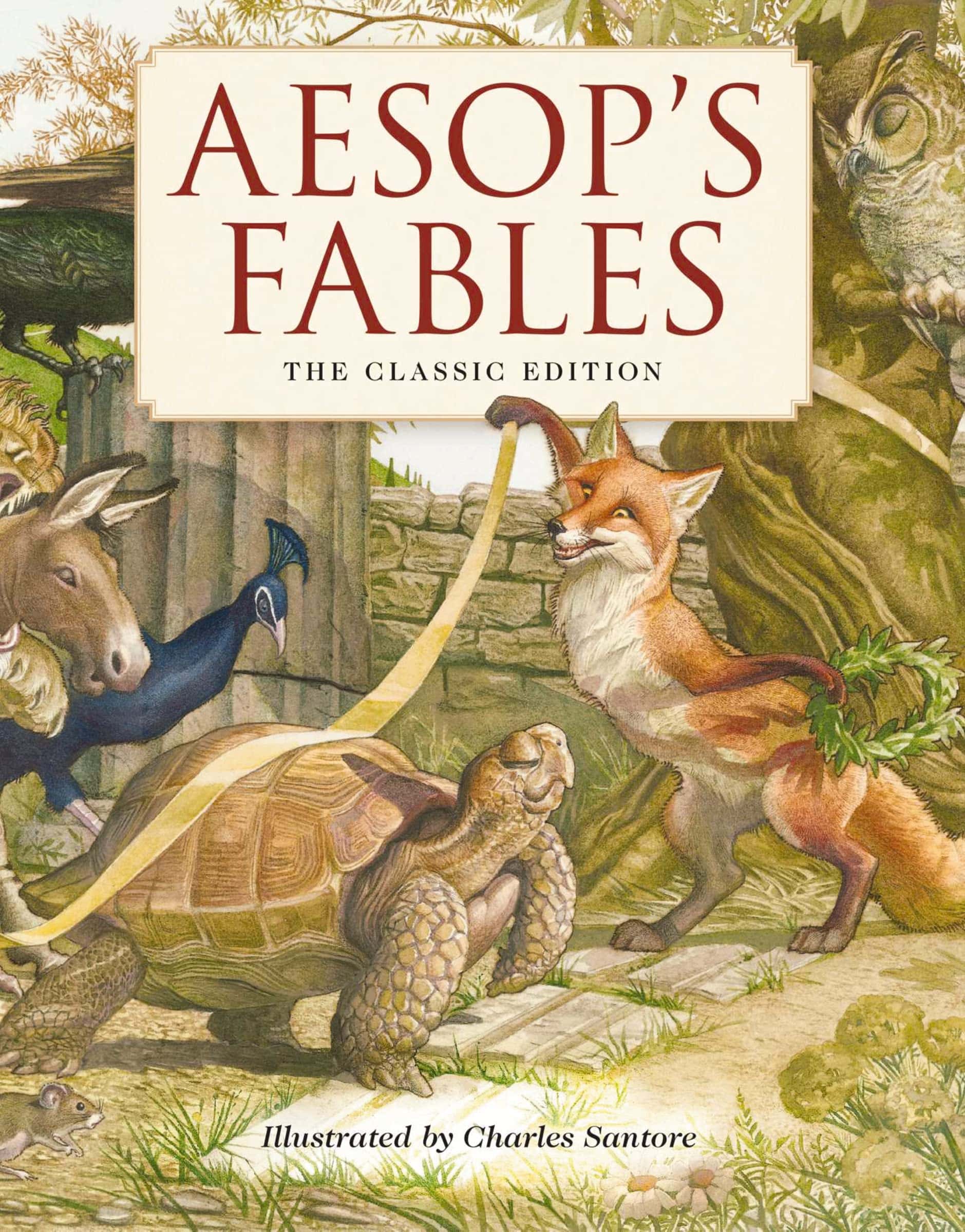 "Aesop's Fables Hardcover: The Classic Edition" Book Cover
