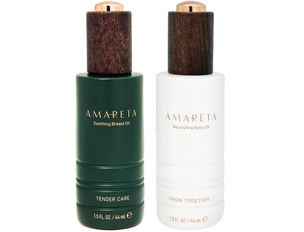 Amareta "Say No to Stretchmarks" Soothing Breast Oil and Soothing Belly Oil Bundle