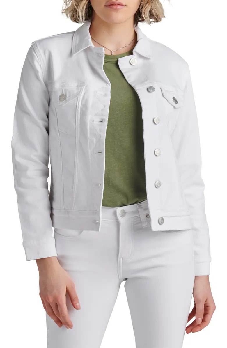 White denim jacket