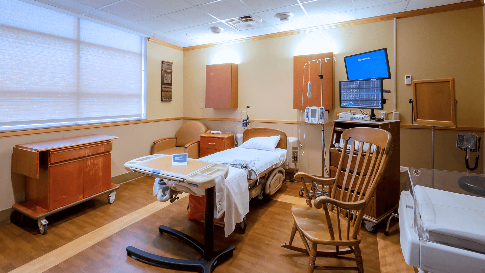 Hospital labor and delivery room
