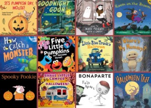 Collage of the best halloween books for kids