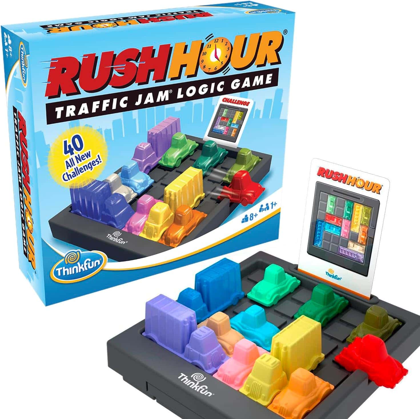 ThinkFun Rush Hour Traffic Jam Brain Game and STEM Toy for Boys and Girls