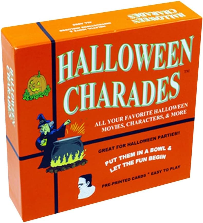 halloween charades card game