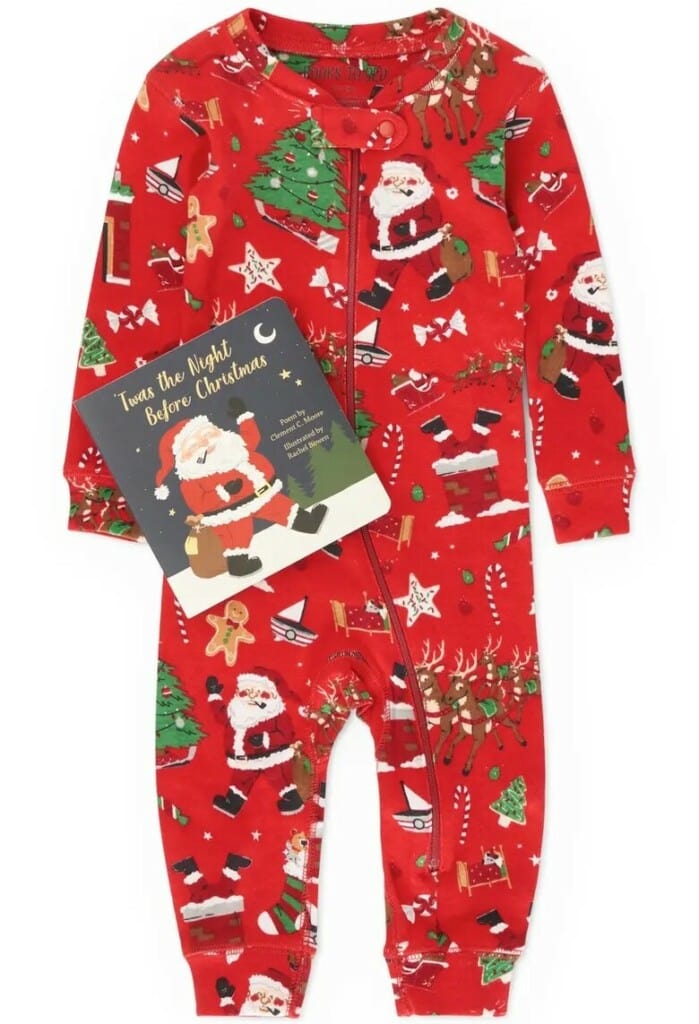 Wybzd Toddler Christmas Outfit Baby Santa Claus Crewneck Sweatshirt Top Jogger Pants Set Xmas Winter Clothes Santa Outfit 0-6 Months