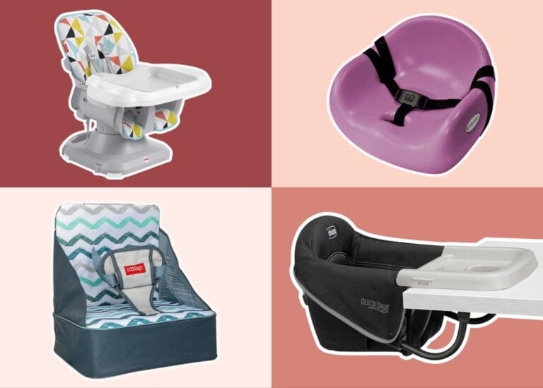 Collage of the best portable high chairs