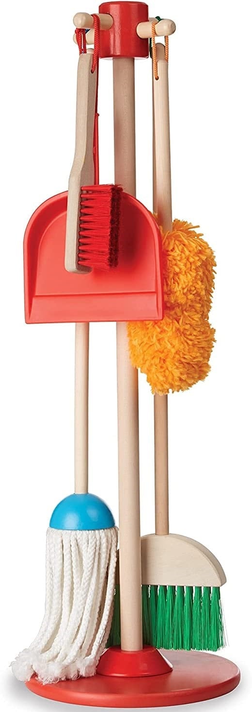 Melissa & Doug Let's Play House Dust! Sweep! Mop! Toy Cleaning Set