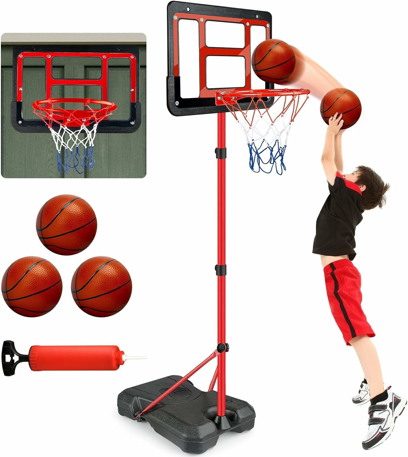 ShyLizard Adjustable Basketball Hoop
