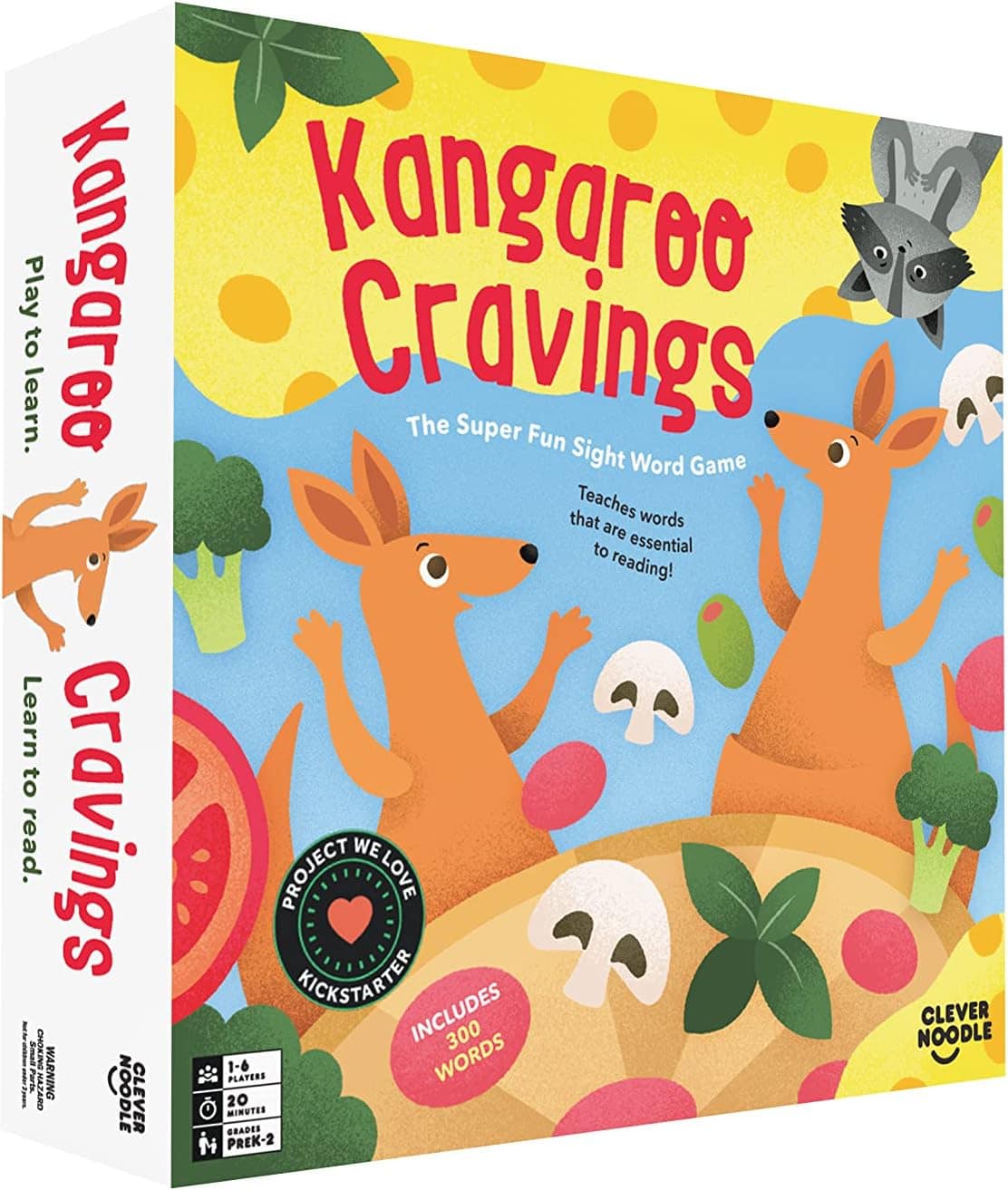 KangarooCravings Learn-To-Read Board Game
