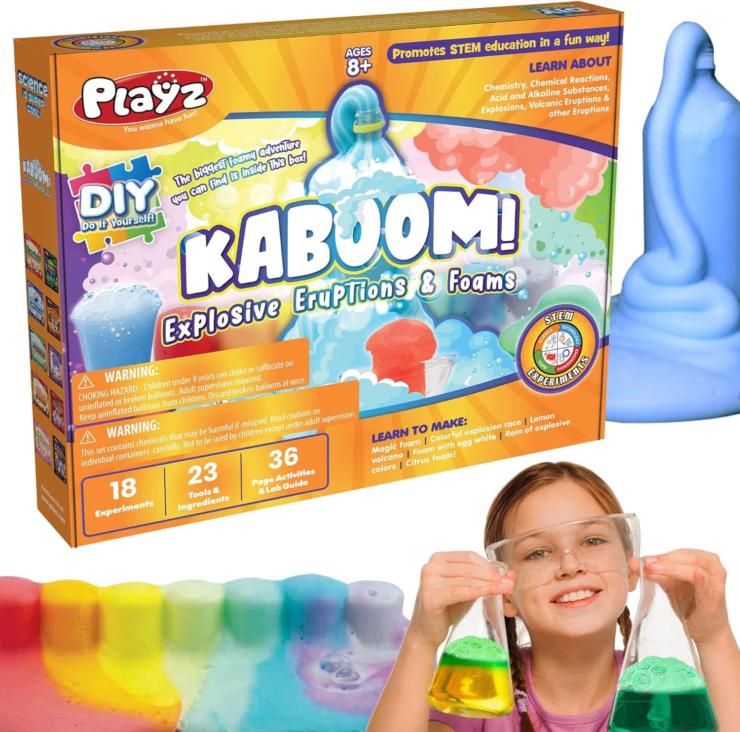 The Playz KABOOM! Explosive Eruptions and Foam Bombs