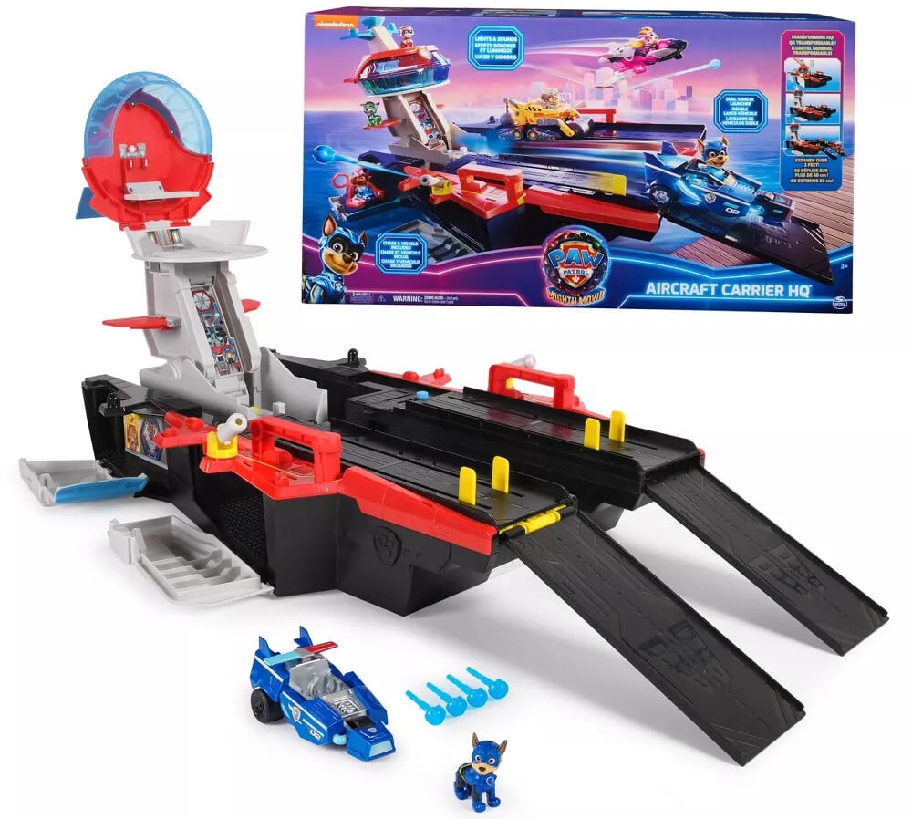 PAW Patrol: The Mighty Movie Aircraft Carrier HQ