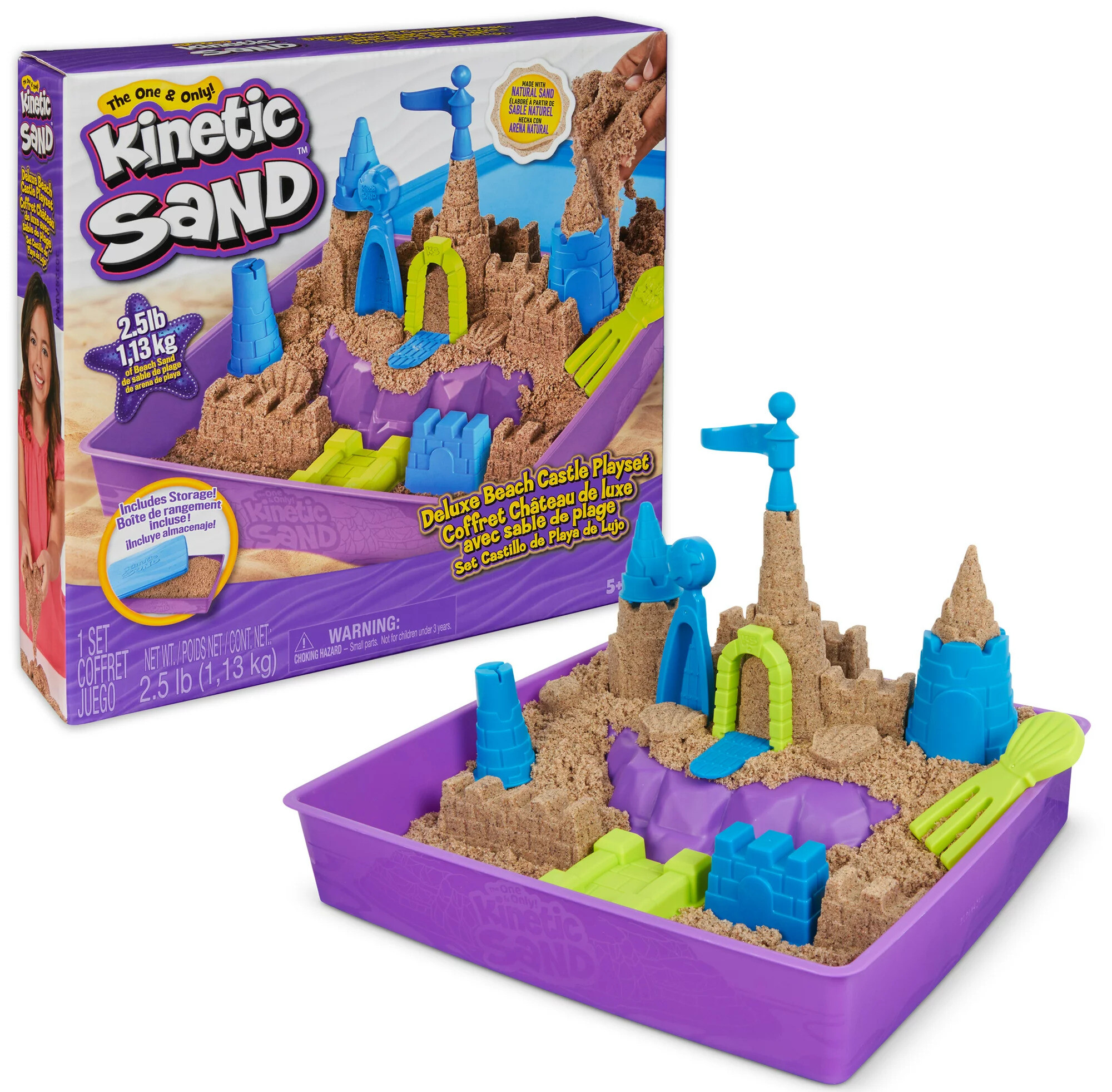 Kinetic Sand Deluxe Beach Castle