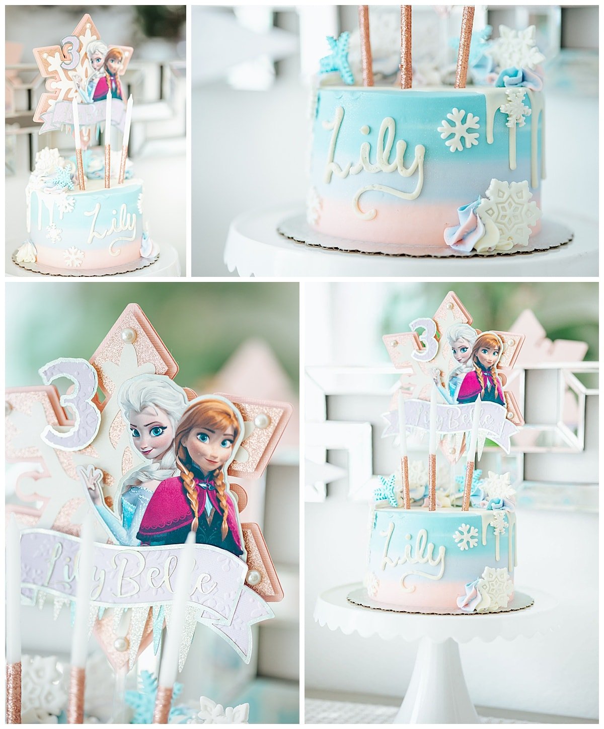 Frozen birthday party birthday cake