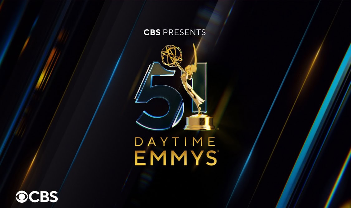 Logo image for the 51st Daytime Emmy Awards presented by CBS. The design features a large number 